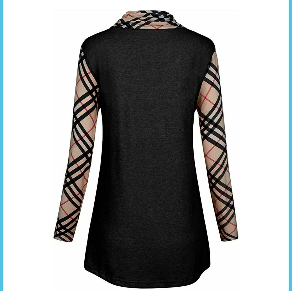 Long sleeve cowl neck casual tunic top size S - Picture 2 of 3